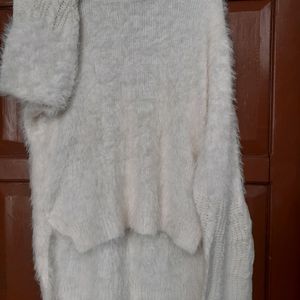 High Low Furr Sweater