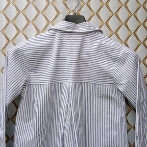 New Premium Cotton Stripped Embroidery Shirt