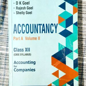 Combo Of 2 | DK Goel Accountancy Vol-1&2 Class-12