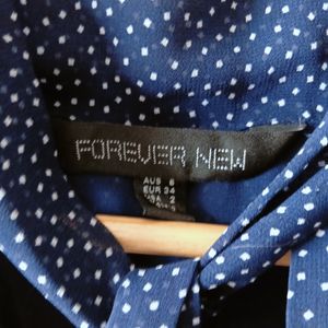 Forever New Cute Spotted Tie Up Front Top