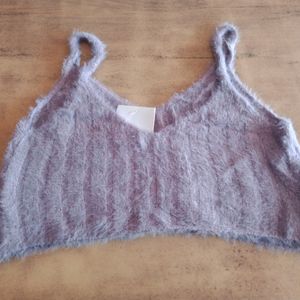 Wool Little Furr Crop Top