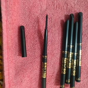 Combo of 5 ADS Black Eyeliner + Surprise Gift