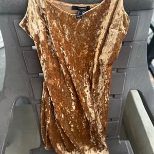 Golden Shimmer Bodycon Dress