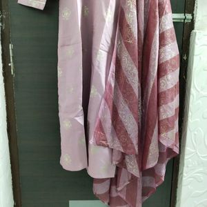 New Unused Mirror Work Banarsi Dupatta Suit