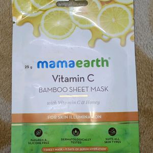 Mama Earth Vitamin C Bamboo Sheet Mask