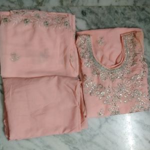 Stone Work Kurta Set With Dupatta