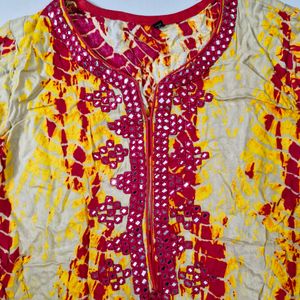 Long Tie-dye Kurta