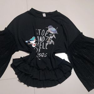 Cute Black CROP Top