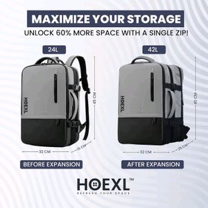 New HOEXL 42L Expandable Premium Laptop Backpack-