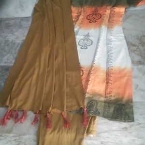 3 Piece A Line Printed Full Salwar Dupatta Suit