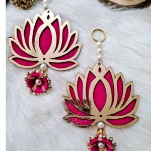 Pack of 5 Lotus Jhumki Hangings