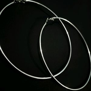 Latest Trendy Silver Plated Circular Alloy Metal E