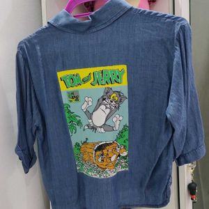 Tom&Jerry Printed Crop Shirt