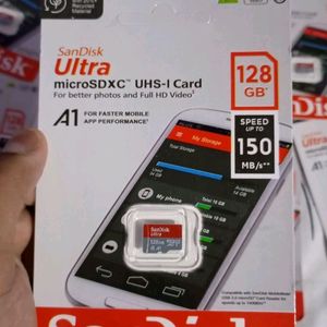 New 128 Gb Memory Card Sandisk