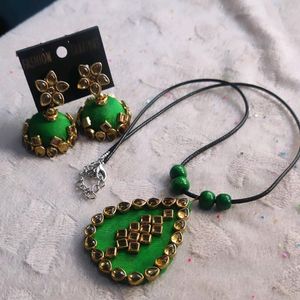 Handmade Necklace With Jumka