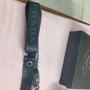 PRADA INSPIRED BLACK POCHETTE WITH  POUCH