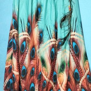 Peacock feather  Printed Lehnga ... Length 36