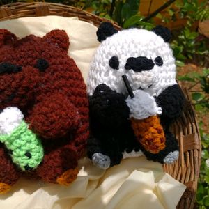 Handmade crochet bears combo for Tanvi Shah