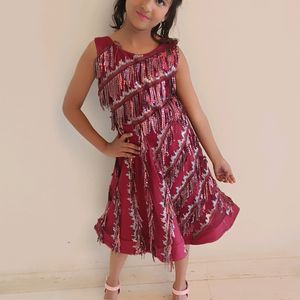 Latkan Sequence Baby Frock