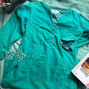 Fab India Green Kurta