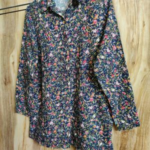 Multicolour Floral Shirt Size-38