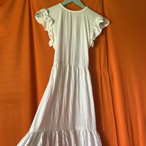 White Cottagecore Dress