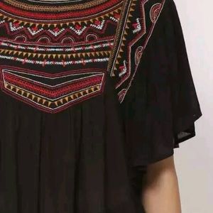 Thread Embroidery Work Cape Top