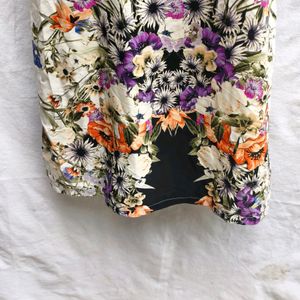 CUTE FLORAL LONG TOP