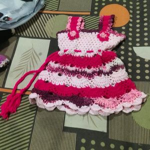 Kids Baby Girls Handmade Winter Dress New