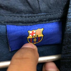 Fc barcelona Blue Long Sleeve Jecket