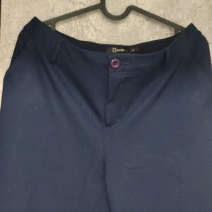 Navy Blue Formal Pants - Annabelle Pantaloons