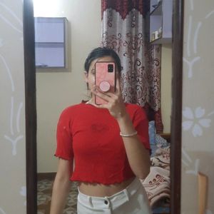 Cute Red Crop Top ❤