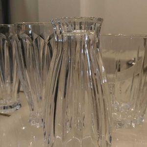 Set Of 3 Beautiful Glasses With Ice Bucket