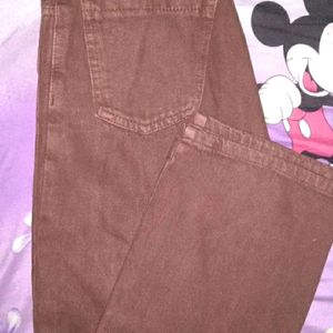 Brown Wide Leg Jeans