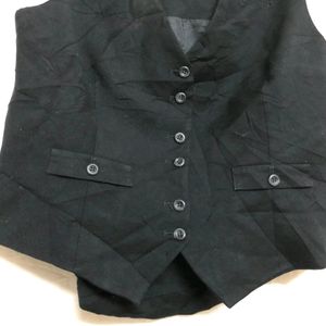 Linden Grey Black Waistcoat