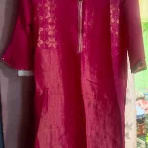 This Is Branded Pink Colour Kurta.. Party Wear