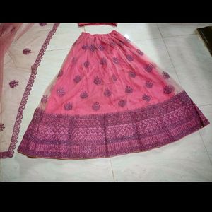 Beautiful Grand Onion Pink Wedding Lehenga Choli