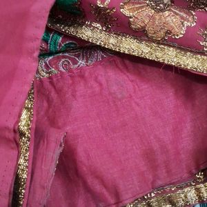 Heavy  Work  Saree  With  Out Blouse  Pc