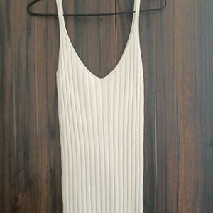 KOREAN WHITE BODYCON DRESS