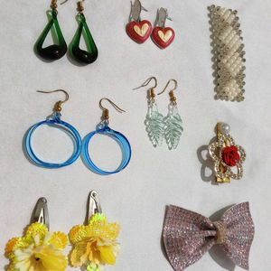 Earings And Hair Clips