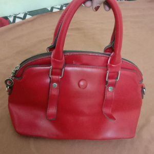 Red Fancy Hand Bag