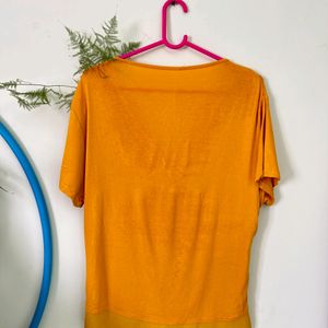 Mustard Low-cut Top