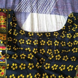 Black 2 Side Printed Kurti