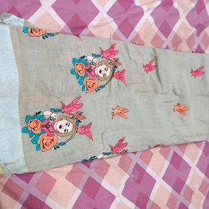 Cotton Linen Saree