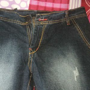 Men Dark Blue Jeans (34) Denim Fabric