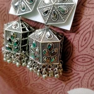 Oxidised Jhumka