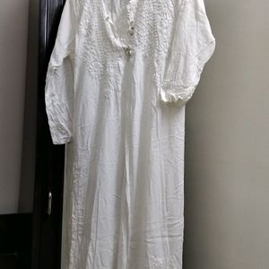 White Chikankari Kurta