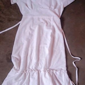 Dress Or Frock White Colour