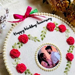 12inches Anniversary Photo Embroidery Frame