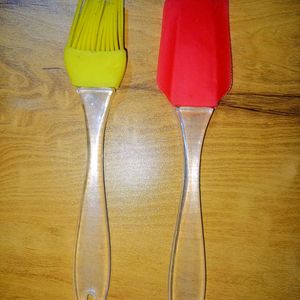 3 Spatula Red , Yellow And White